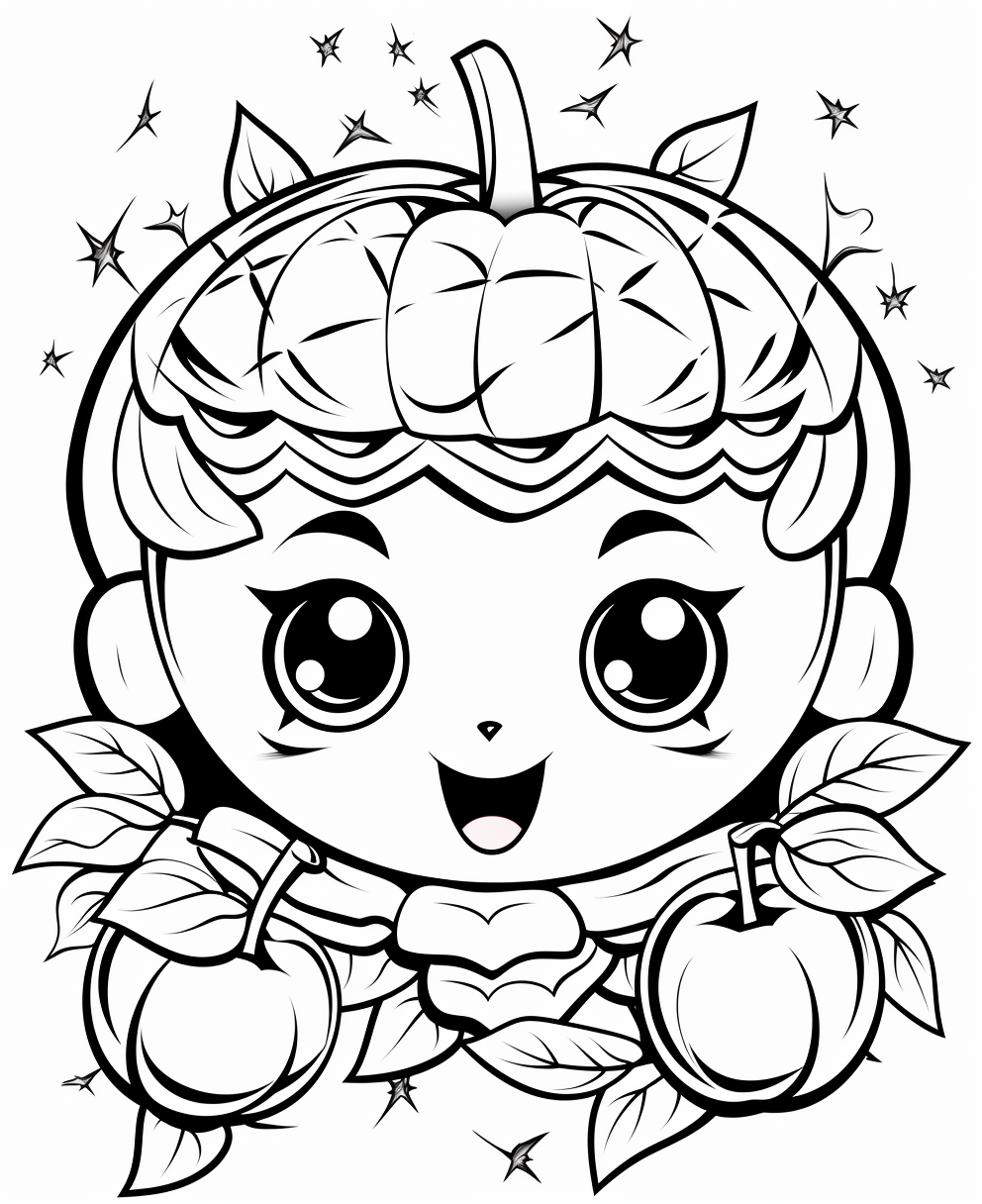 Adorable Thanksgiving lattice pie coloring page