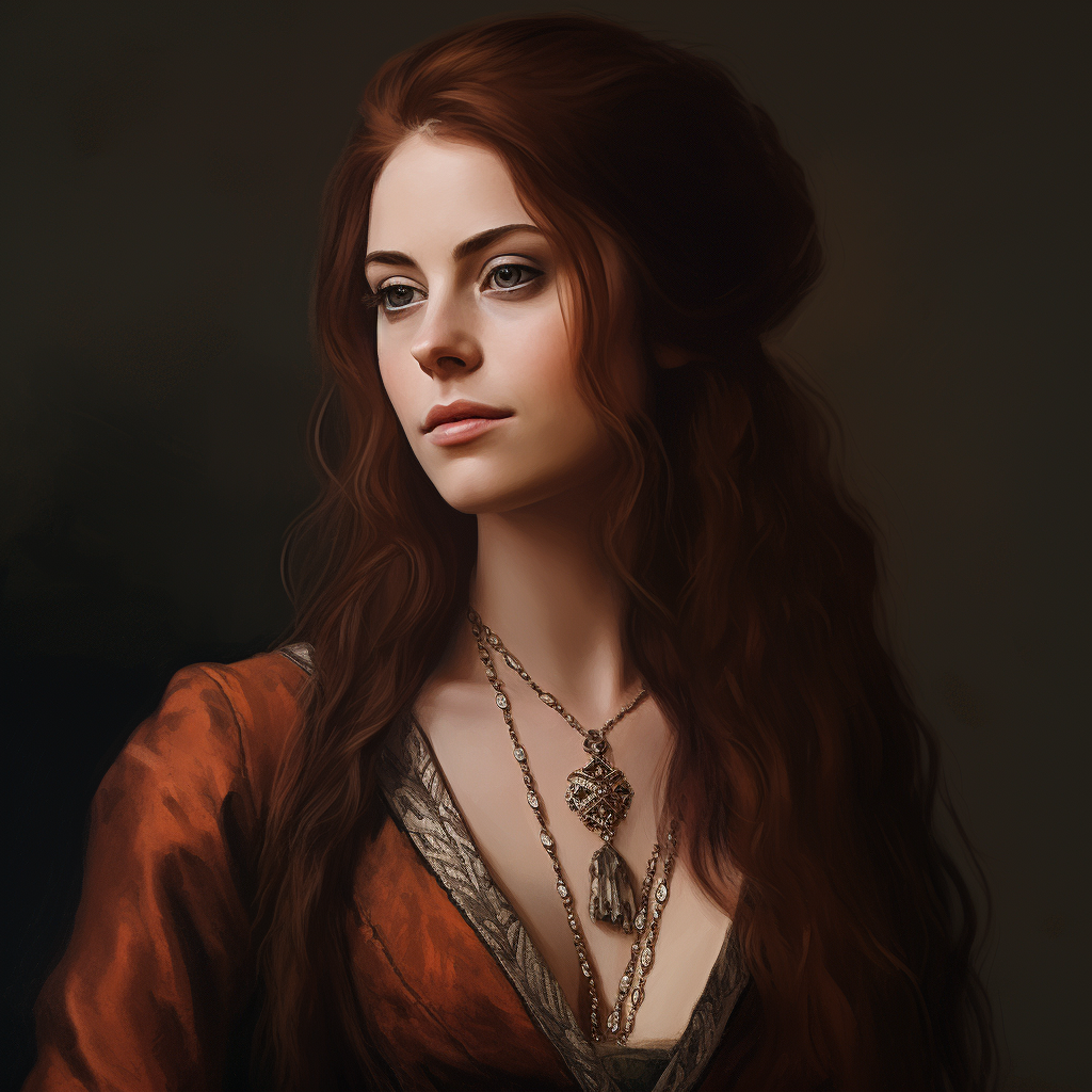 Kaya Scodelario as a young noblewoman