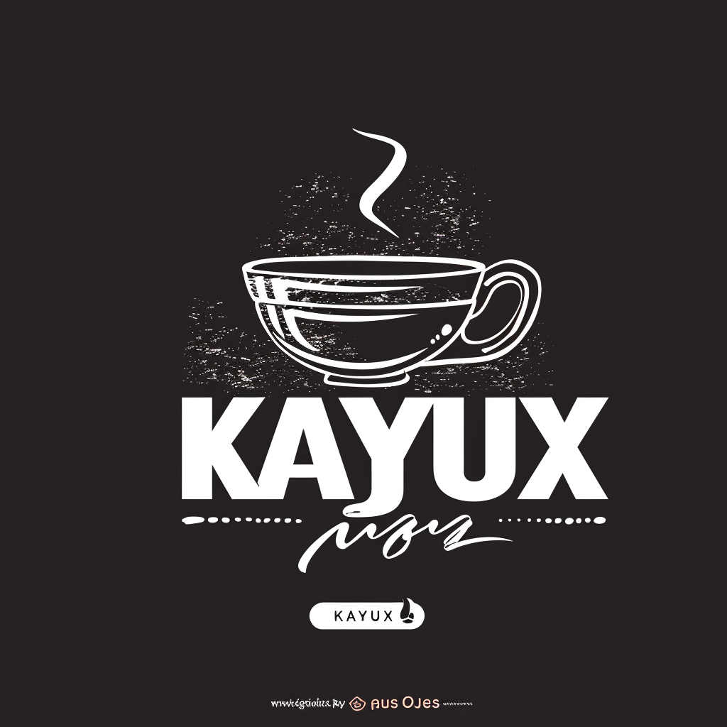 Minimalistic coffee logo for KAYUX