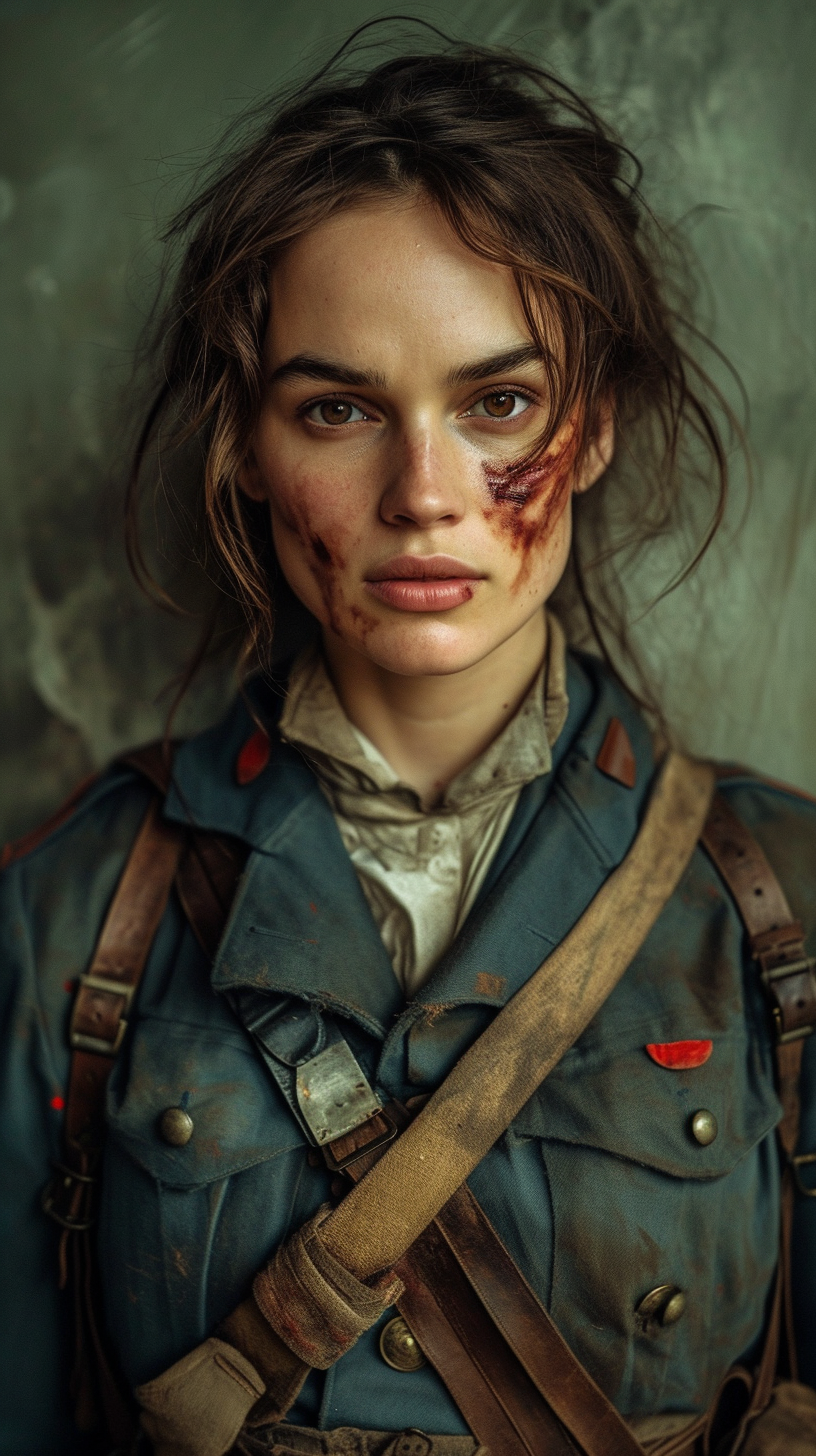 Keira Knightly in wartime costume