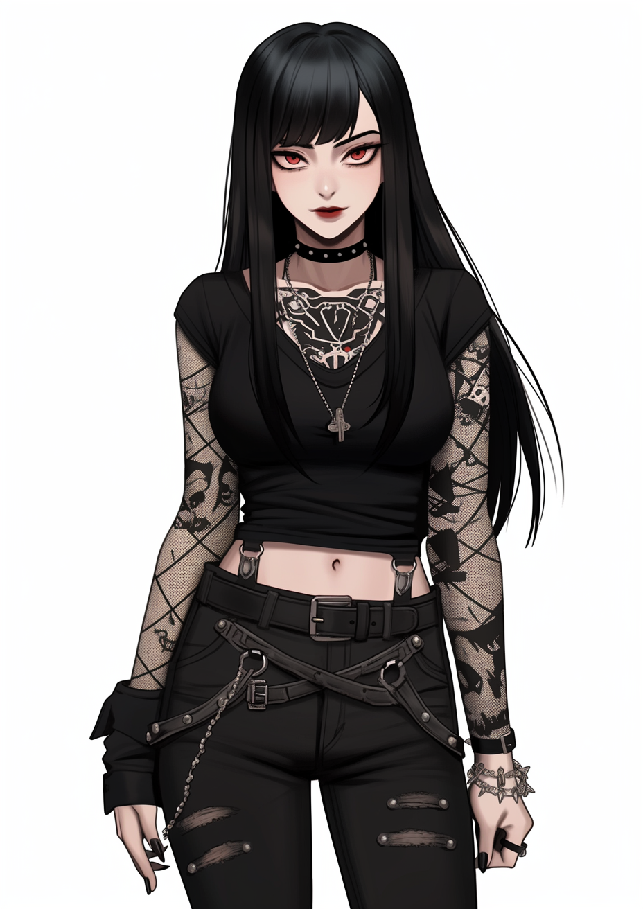 Beautiful Kelsey Goth character in den of sin