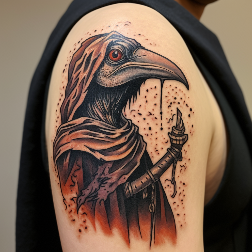 Kenku Classic Tattoo Design for D&D