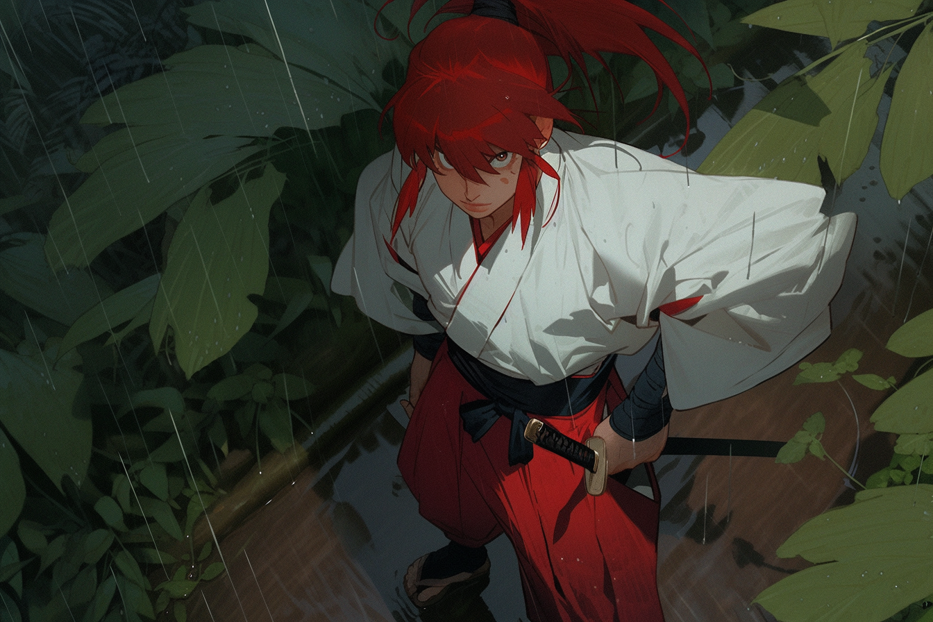 The Intense Himura Kenshin - Iconic Anime Character