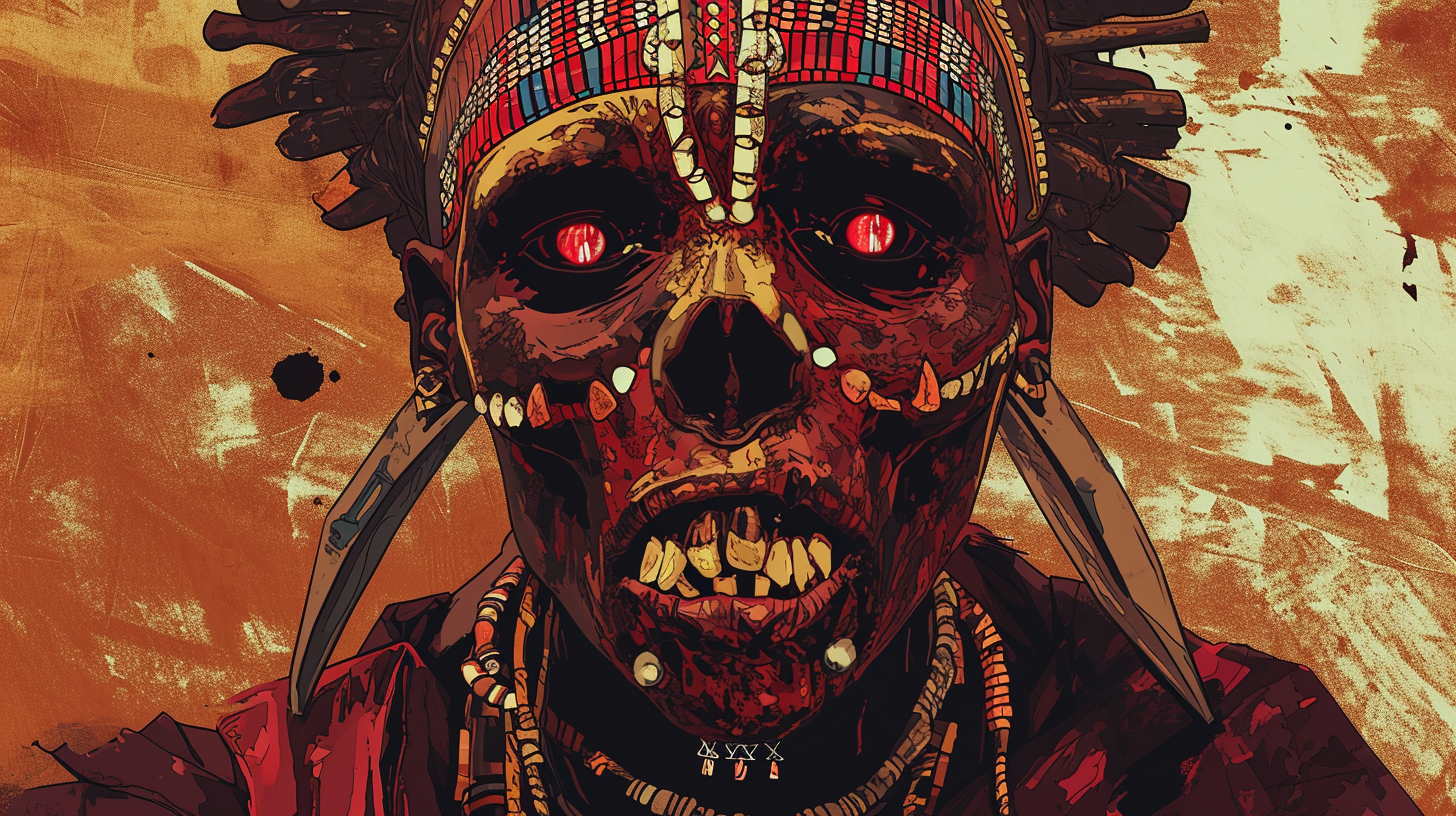 Kenyan Digital Art Dark Horror Folklore Colors Culture