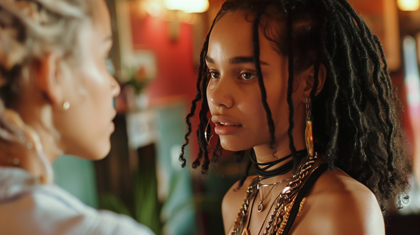 Intense showdown between Kenzie Dalton and Zoe Kravitz