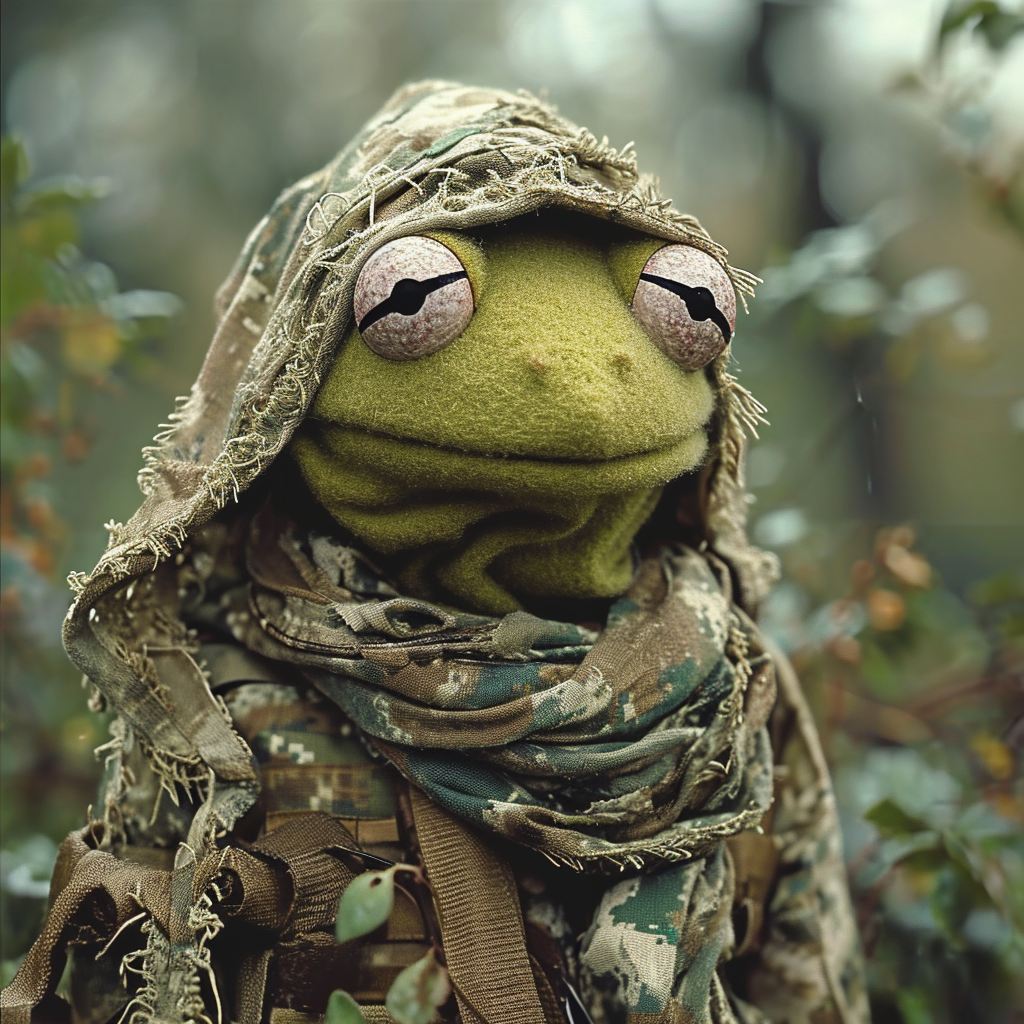 Kermit Frog Russian Camo Uniform