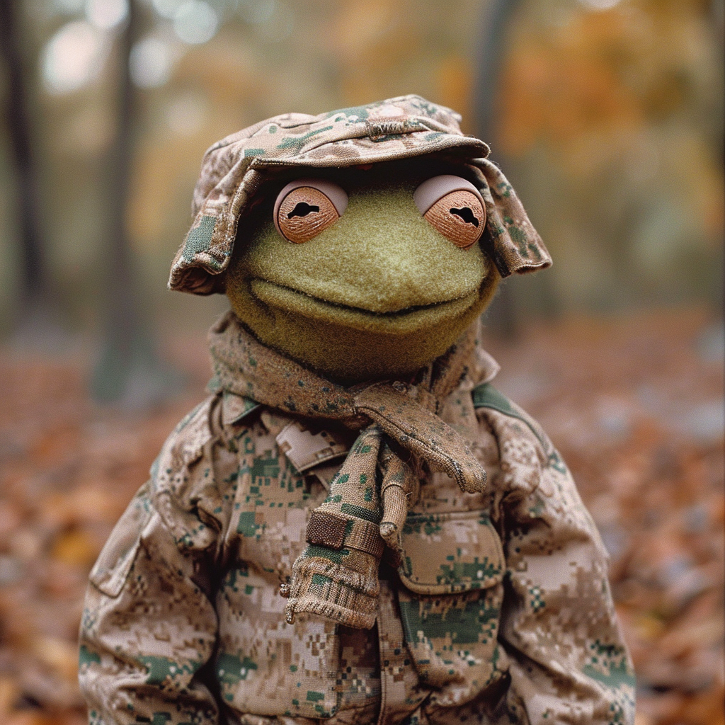 Kermit the Frog in US Camo