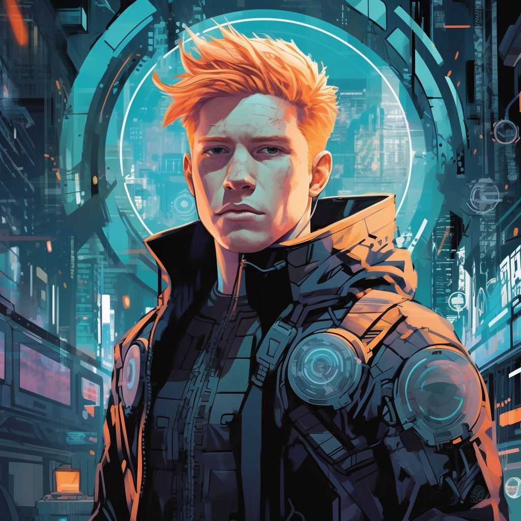 Kevin De Bruyne in Cyberpunk artwork