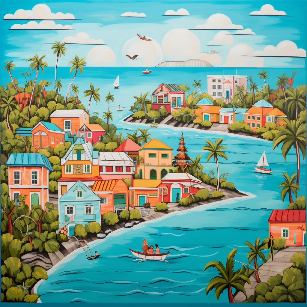 Colorful Key West Folk Art