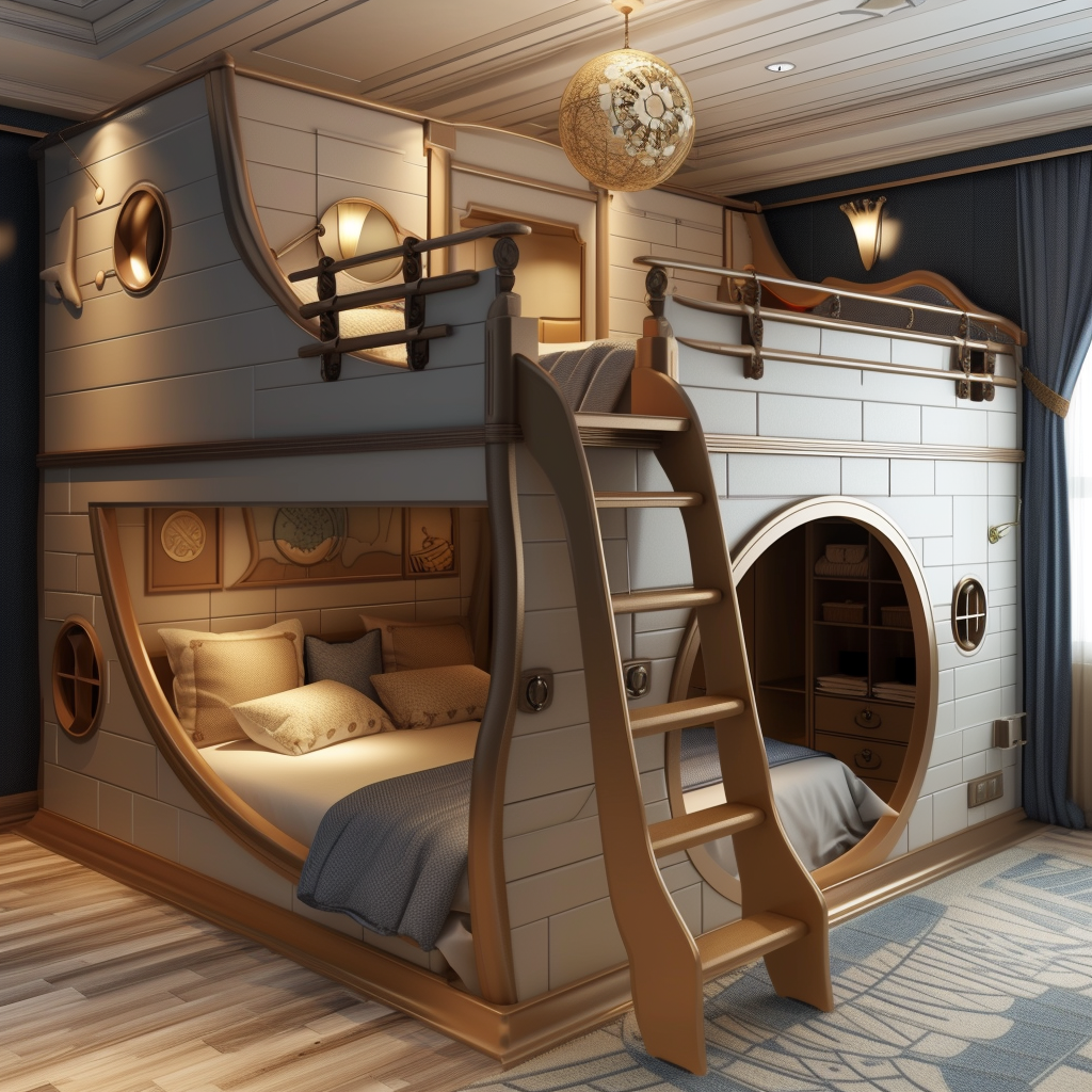 Titanic-themed Kid Bunk Beds