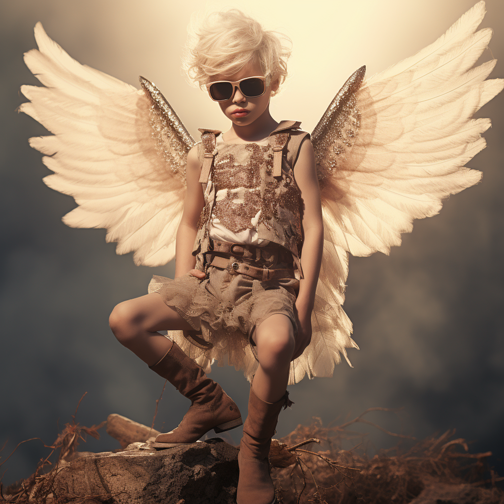 Kid Faerie Standing Marilyn Monroe Pose