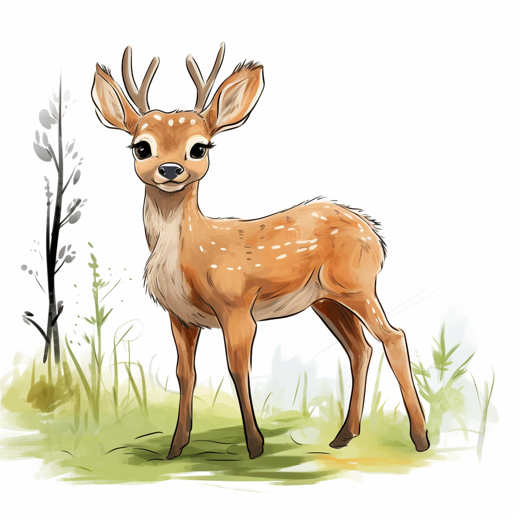 Deer in Kid Style