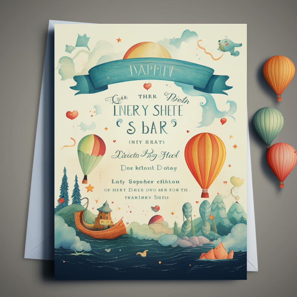 Colorful and Exciting Kid Birthday Invitation