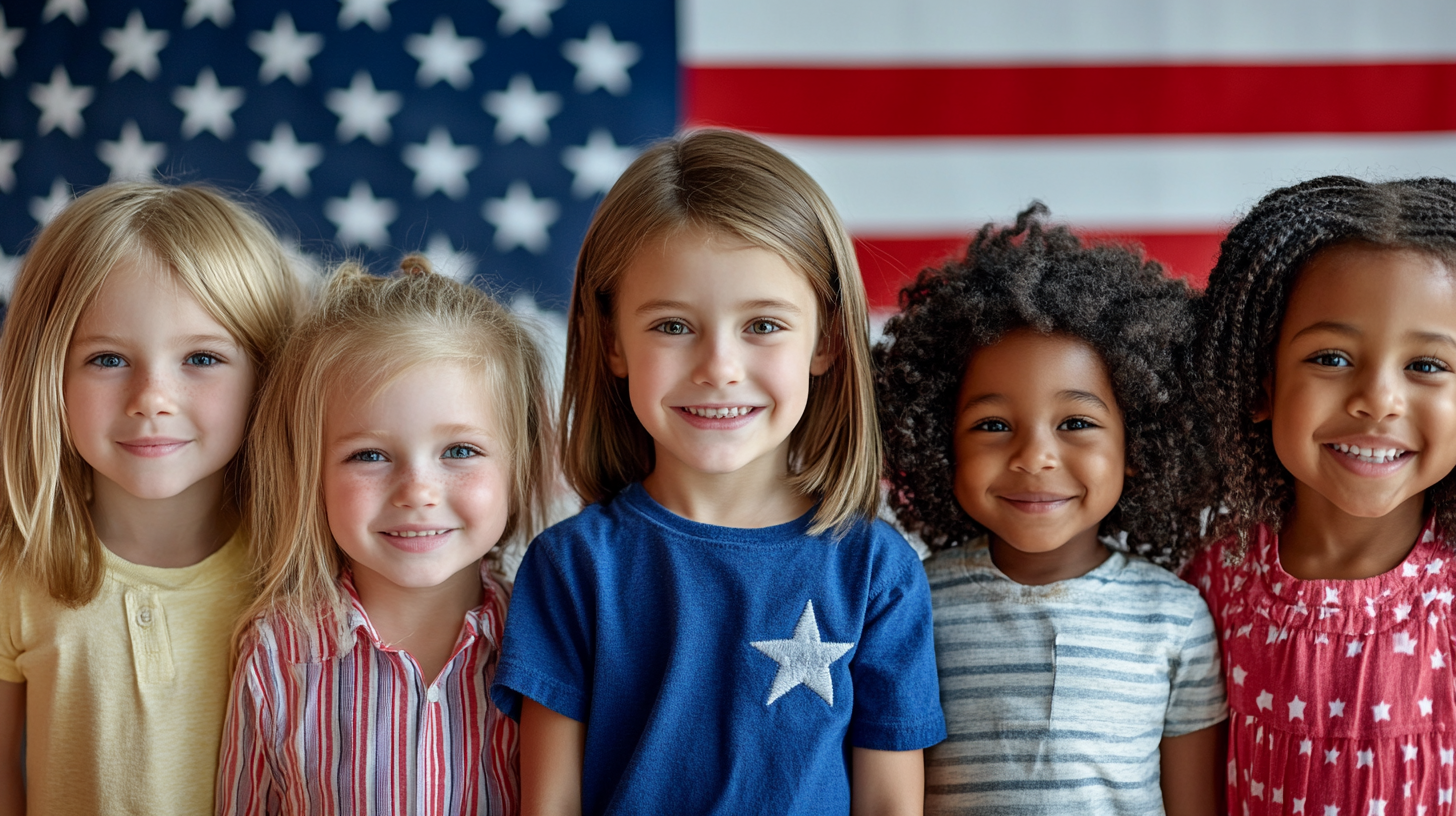 Multicultural Kids America Flag