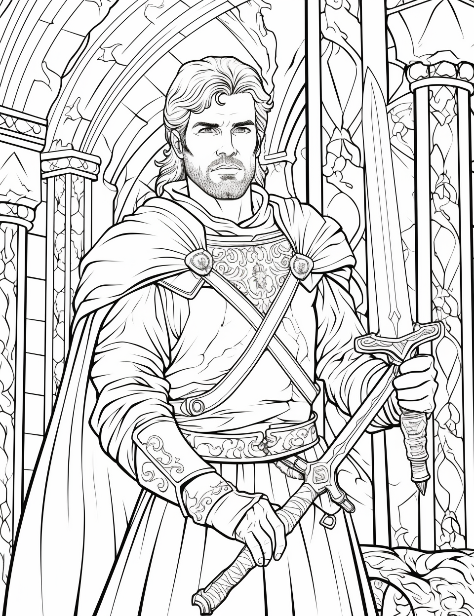 Biblical character Saint Phaolo coloring page