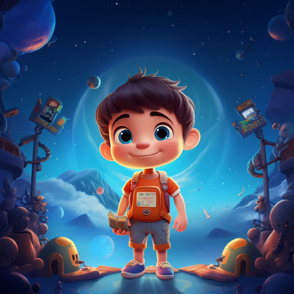 Colorful kids background for app login