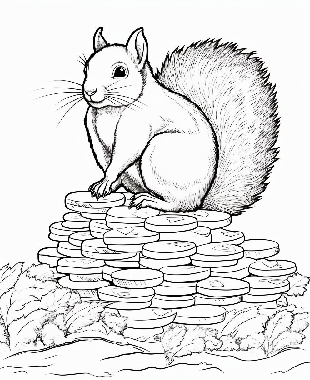 Cute Cartoon Nut Roll Image