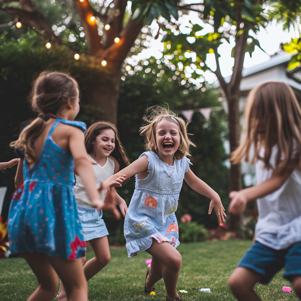 Kids having fun at party