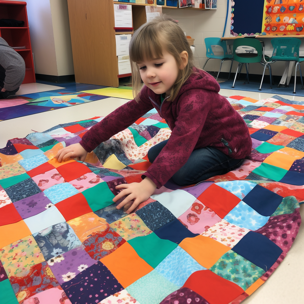 Warm and cozy kindergarten winter quilts