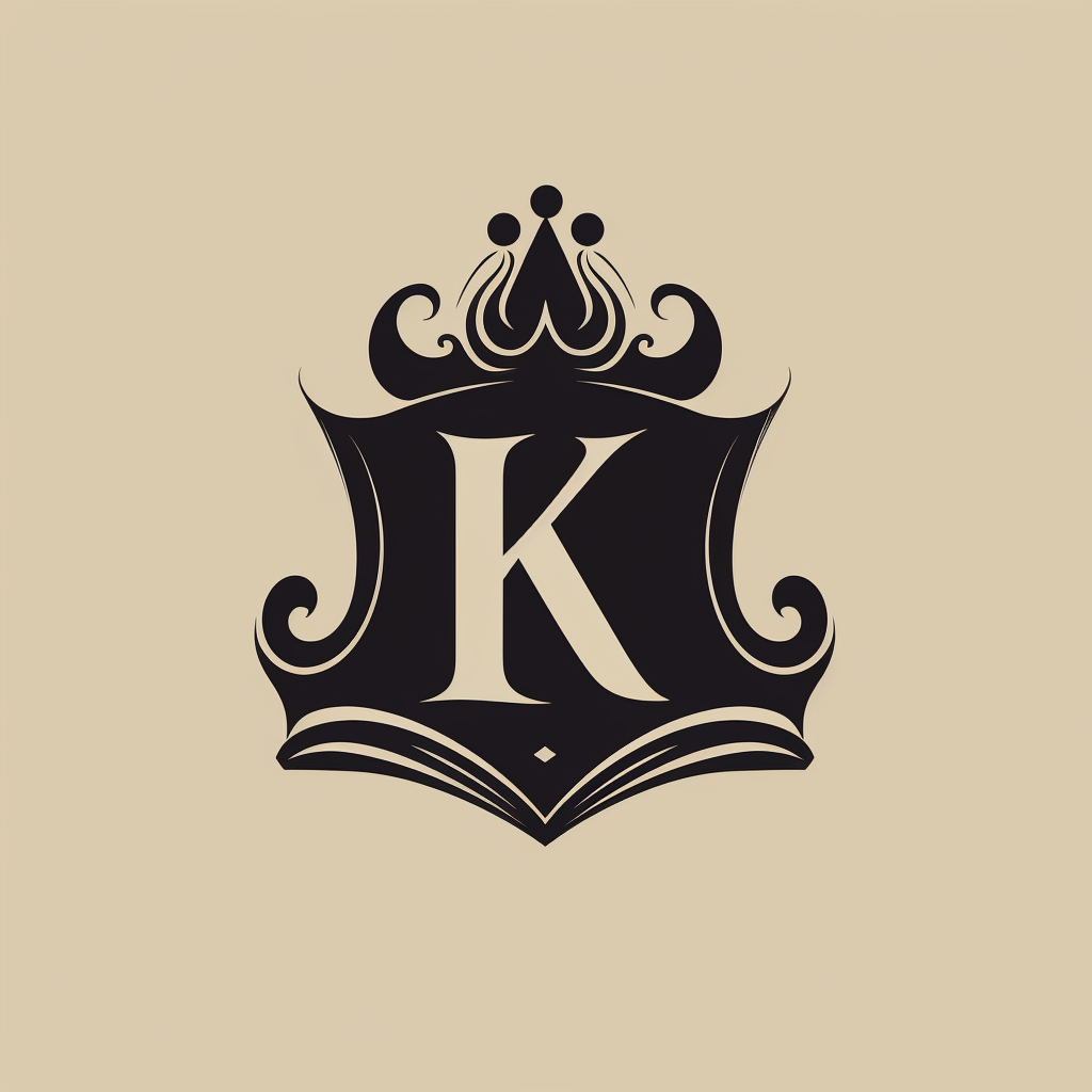 King and Queen Crown Logo Initials