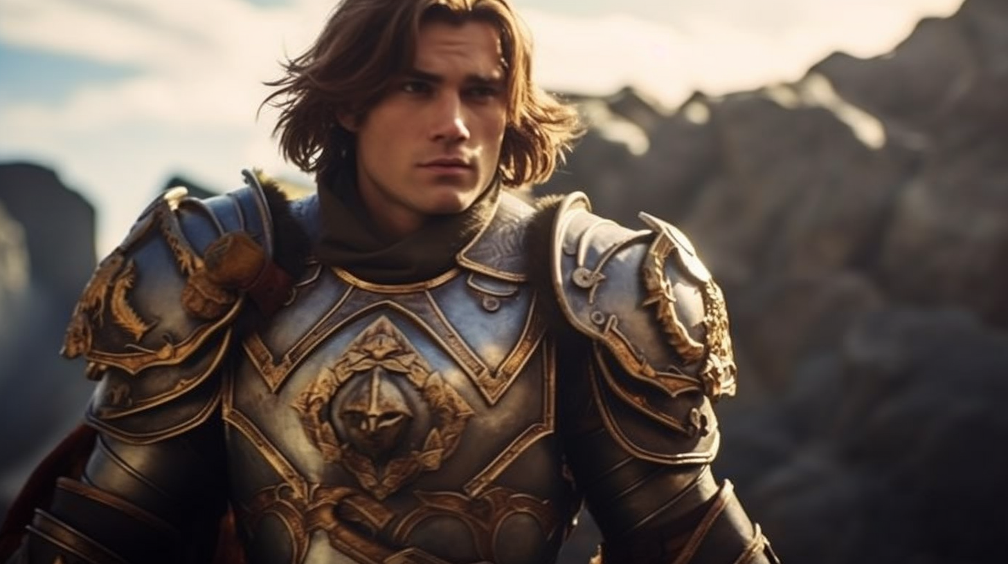 King Varian Wrynn in regal armor