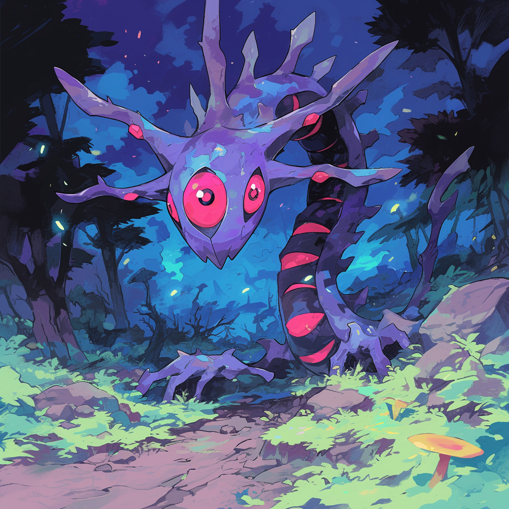 Trippy Kingdra Pokemon Psychedelic Weed