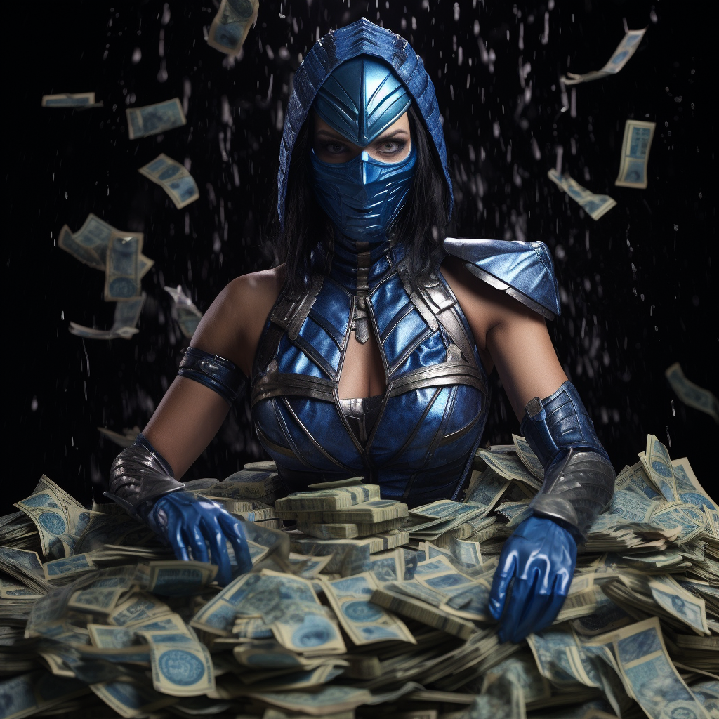 Kitana performing a money spread