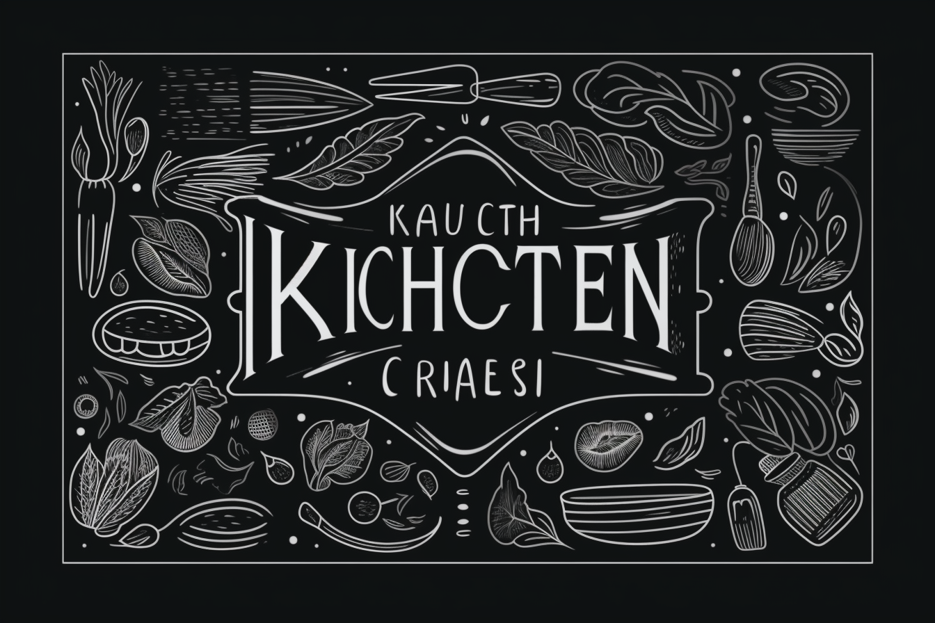 Stylish Kitchen Sign Artwork