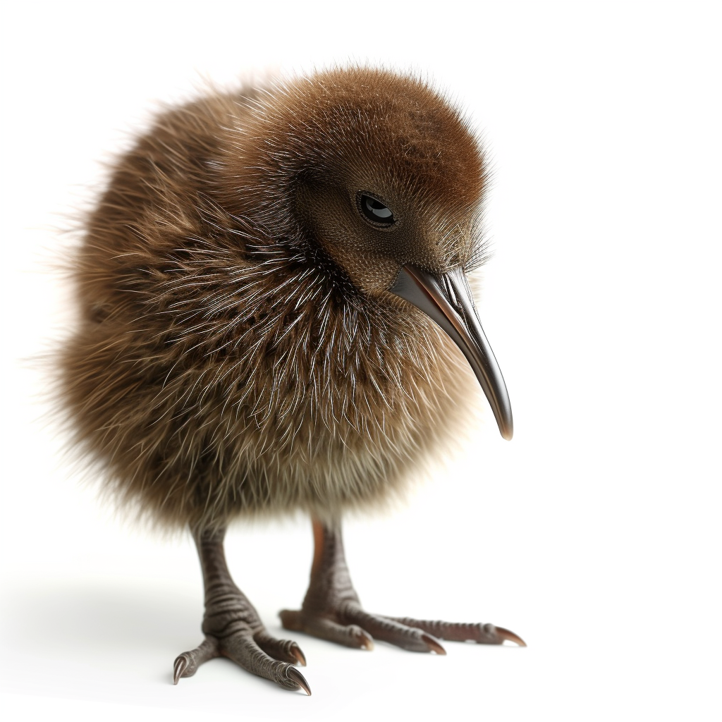 kiwi on white background