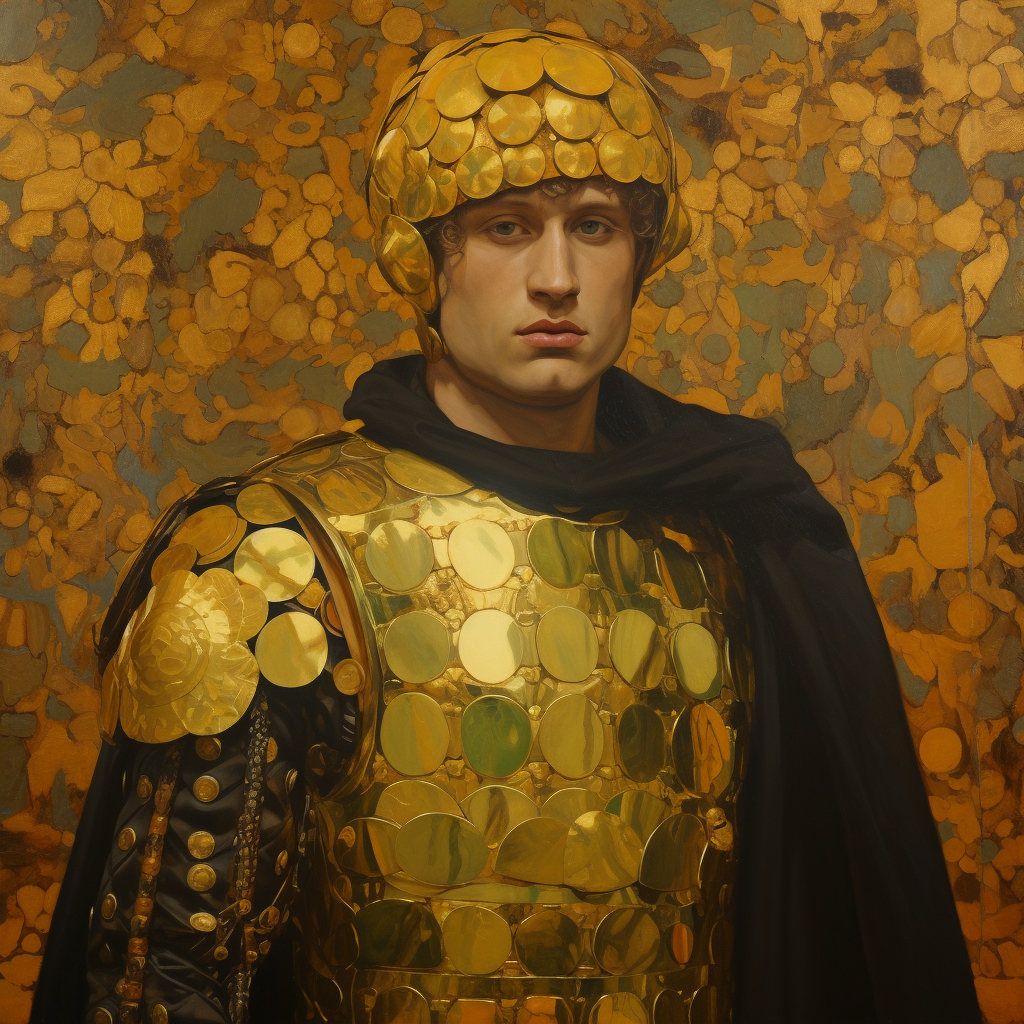 Gustav Klimt's Roman Soldier Painting