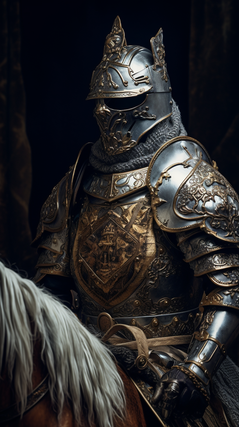 Intricately Designed Knight in Silver Armor ?