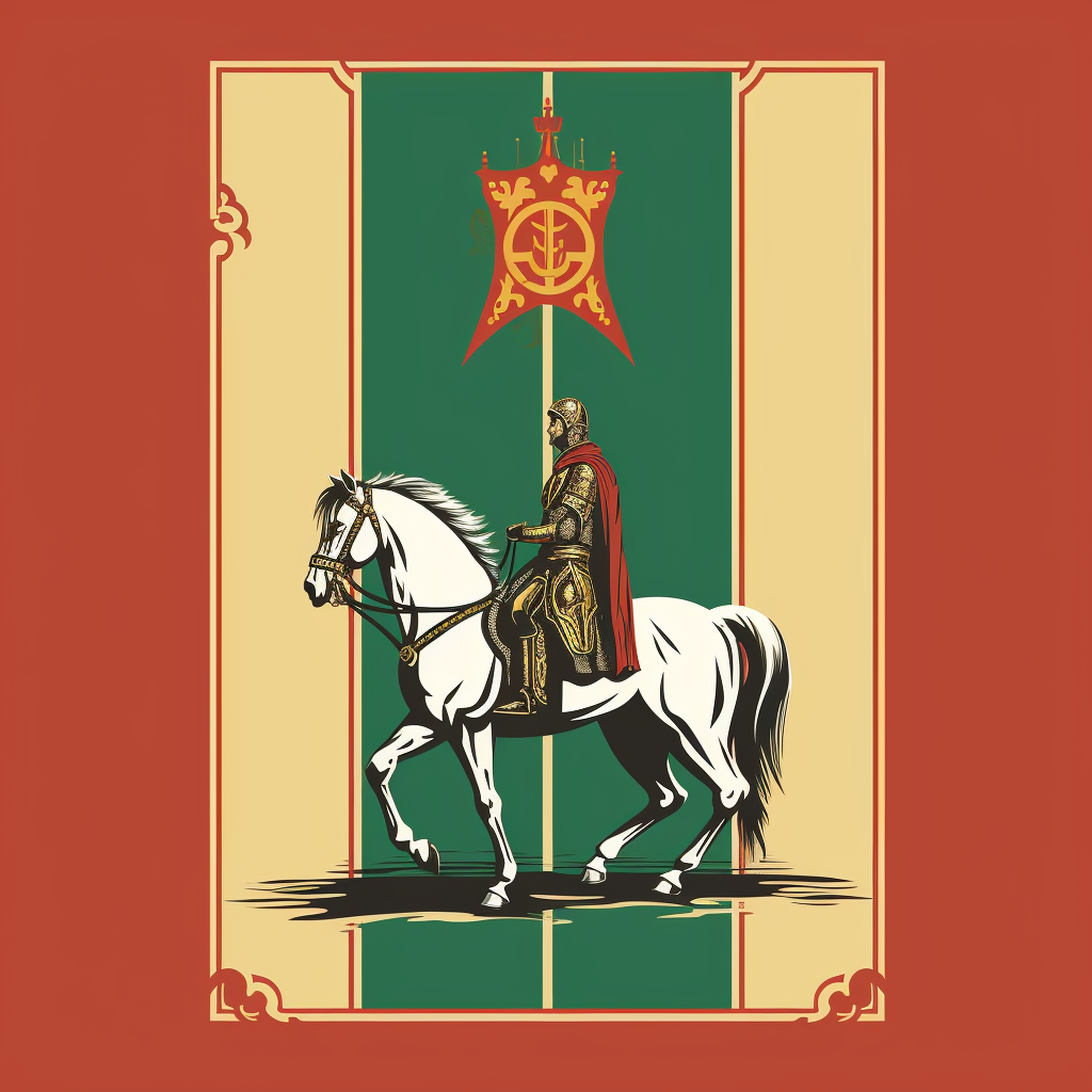 Simple Catholic-inspired flag design for Knights BNo