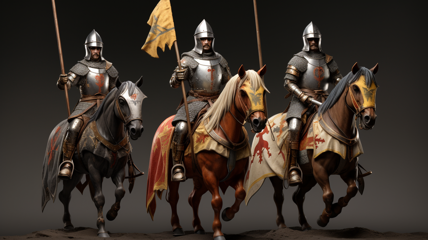 Knights on Horseback in Medieval Art