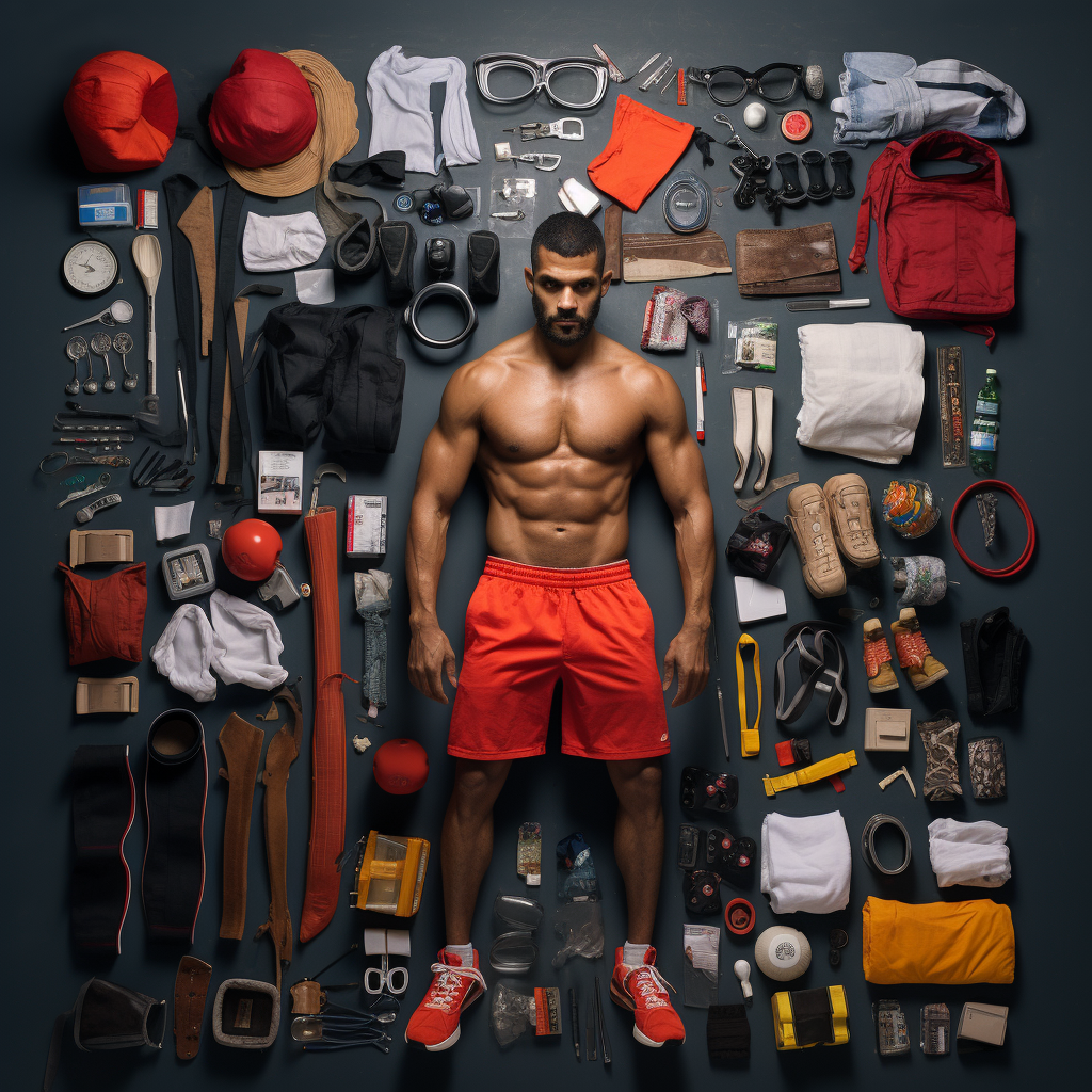 Men's Dressing Room with Boxer and Belt