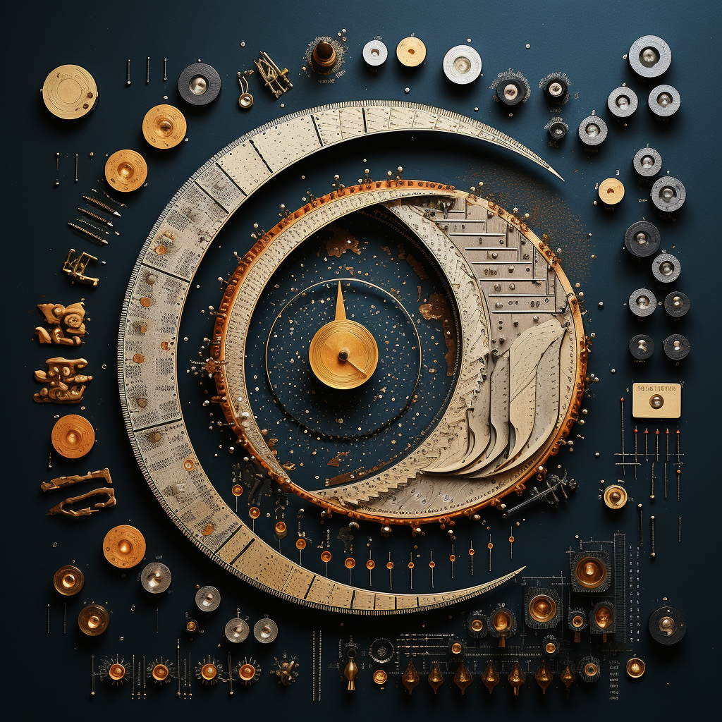 Knolling in Islamic Astronomy with Moon Phases