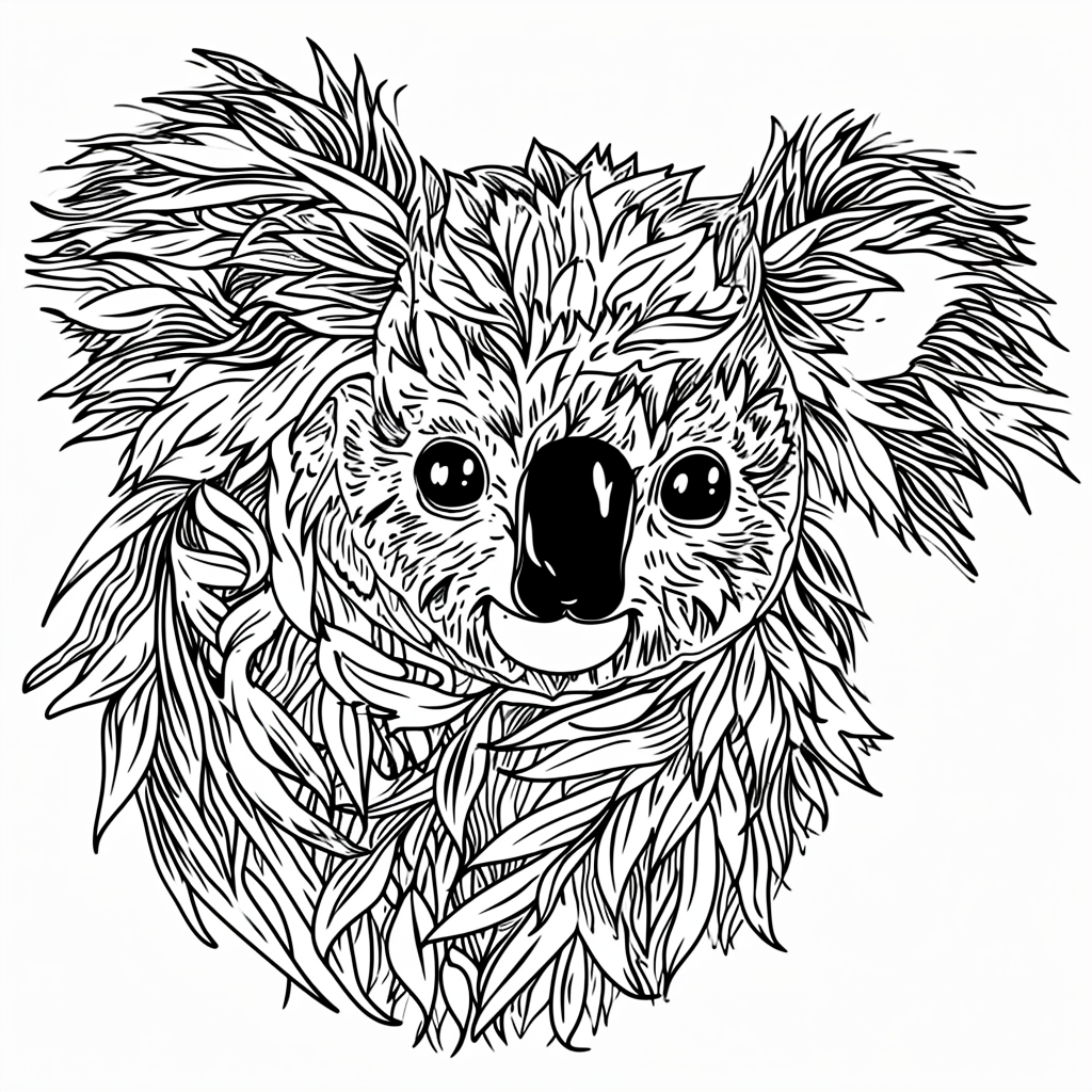 Koala Coloring Page