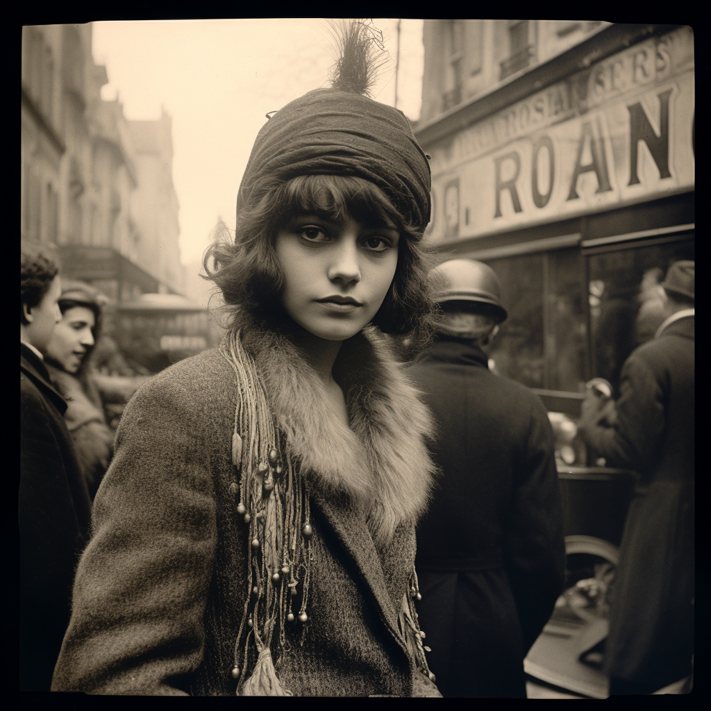 Model girl in Paris, 1920