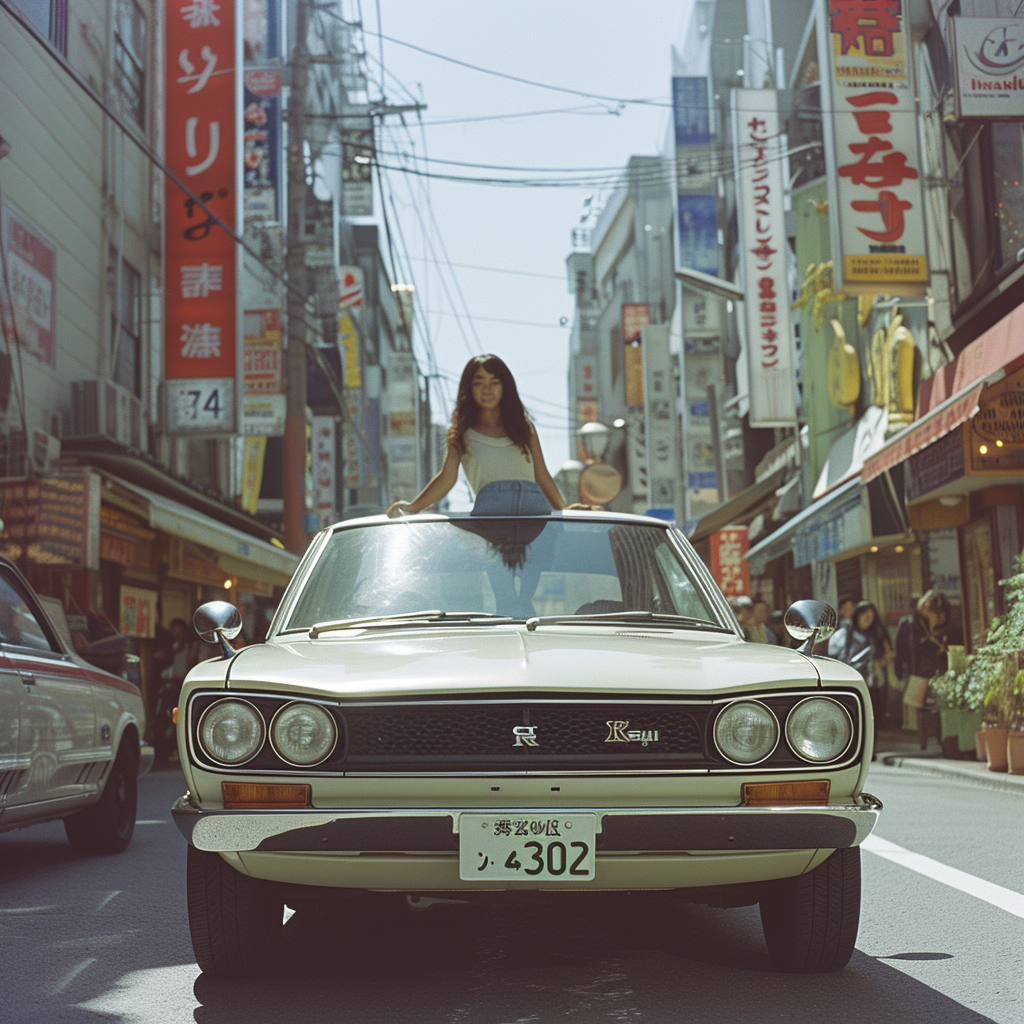 Kodak Ultramax 400 Film Photo of Nissan Skyline in Tokyo