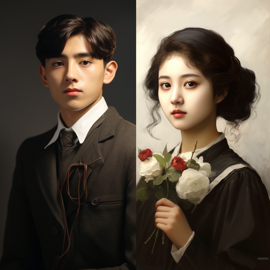 Korean boys and girls in 20s