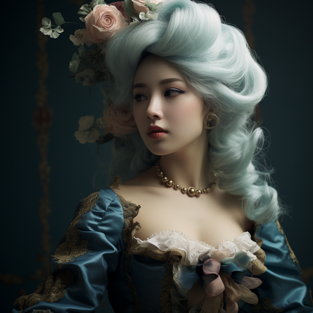 Korean Gravure Model Miku as Marie Antoinette