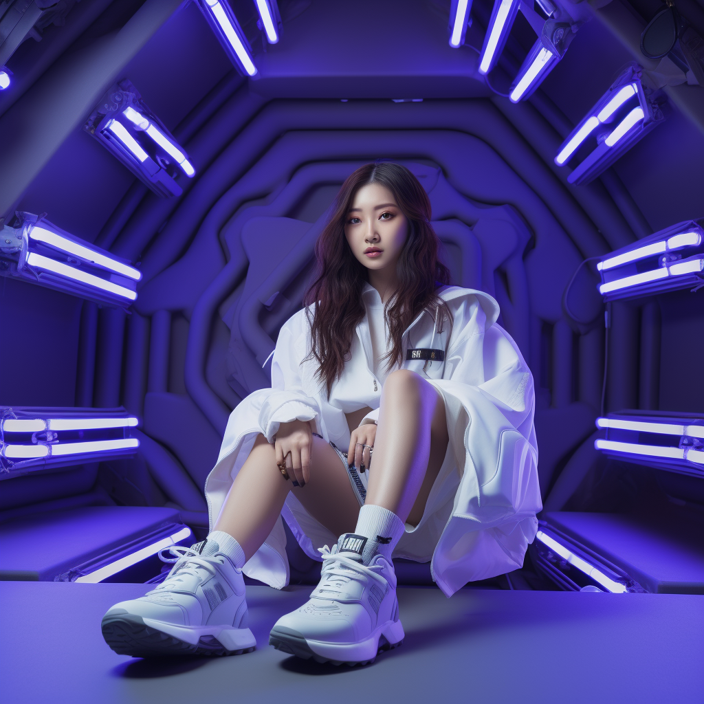 Korean influenced futuristic sneakers