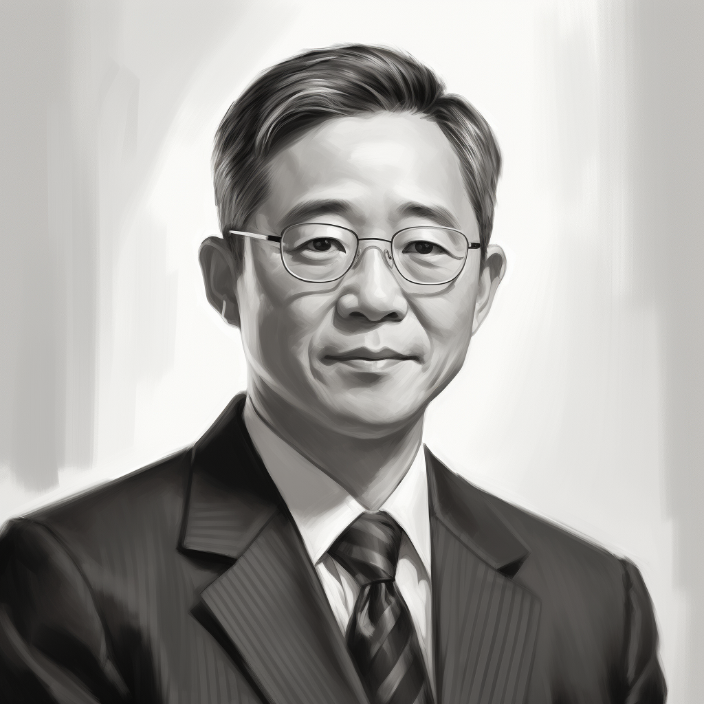 Realistic Korean Lawyer Portrait Image