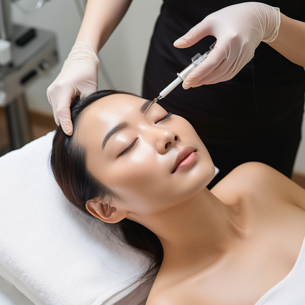 Korean Medspa Doctor Performing Hydrofacial Treatment