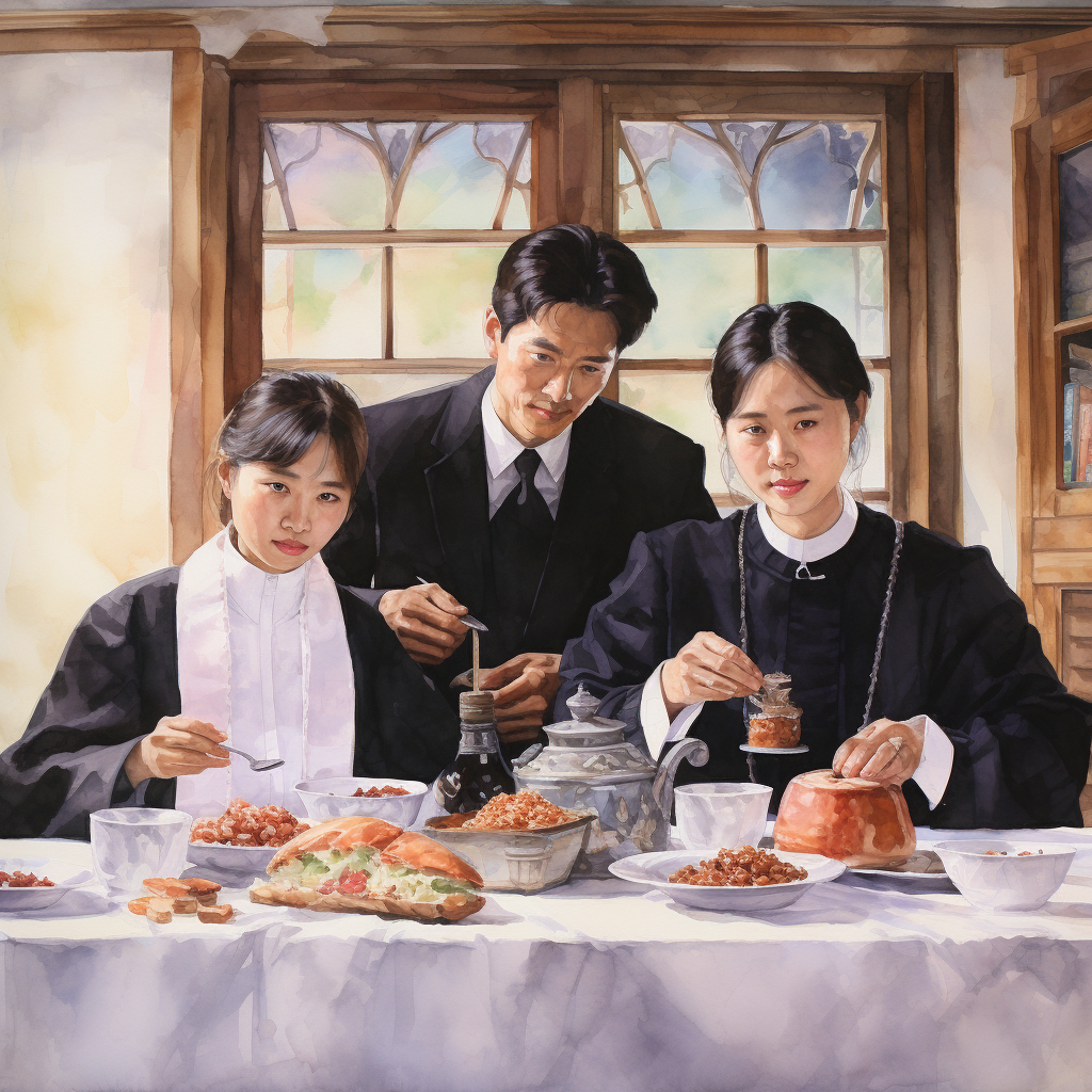 Korean Modern Family Holy Communion