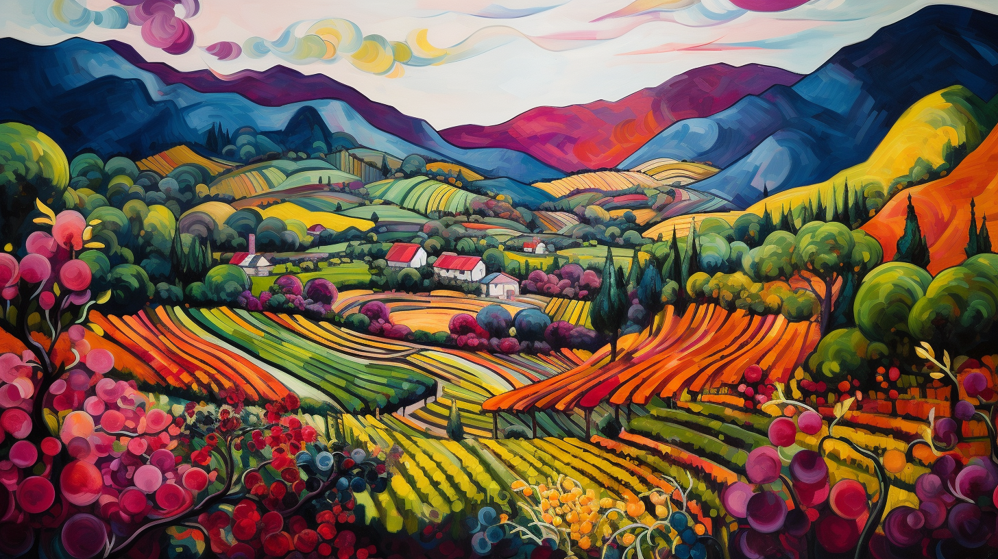 Vibrant Korean Tea Plantation Landscape