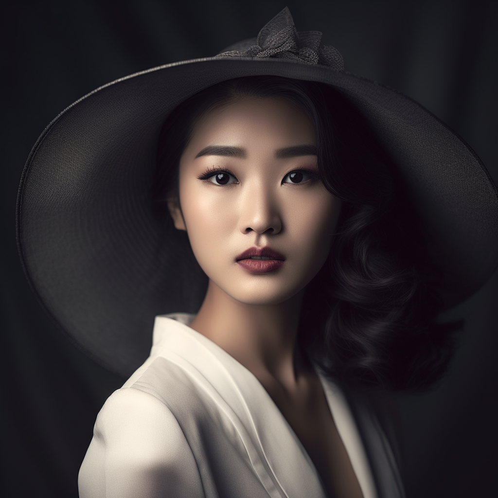 Korean woman exuding confidence and grace