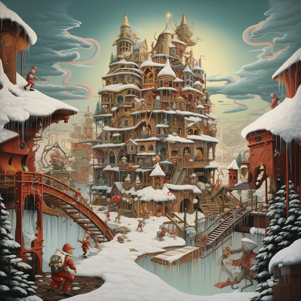 Christmas depiction by kozyndan artists