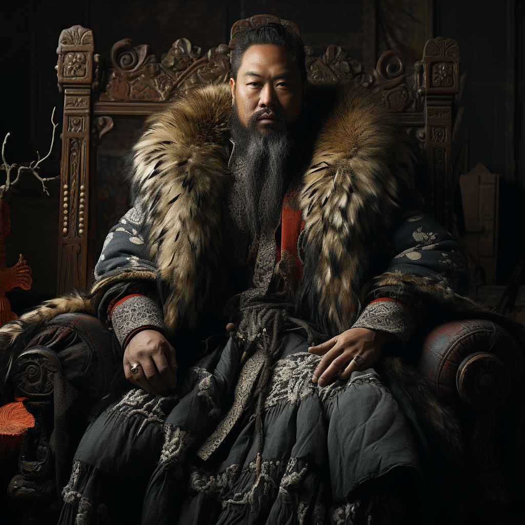 Kublai Khan portrait by Hasselblad