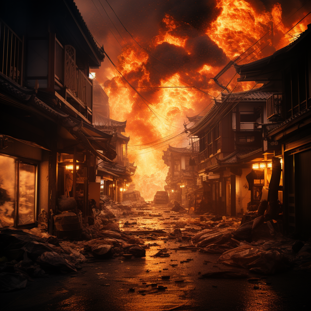 Kyoto big fire engulfing city