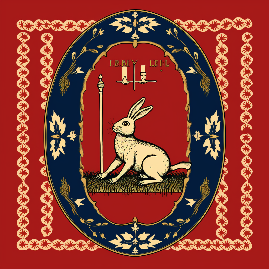 Carpe et Le Lapin Medieval Flag